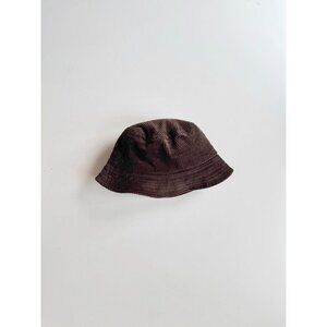 BLUENOTES Dark Brown Cotton Corduroy Bucket Hat, One Size